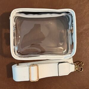 White Clear Crossbody Bag